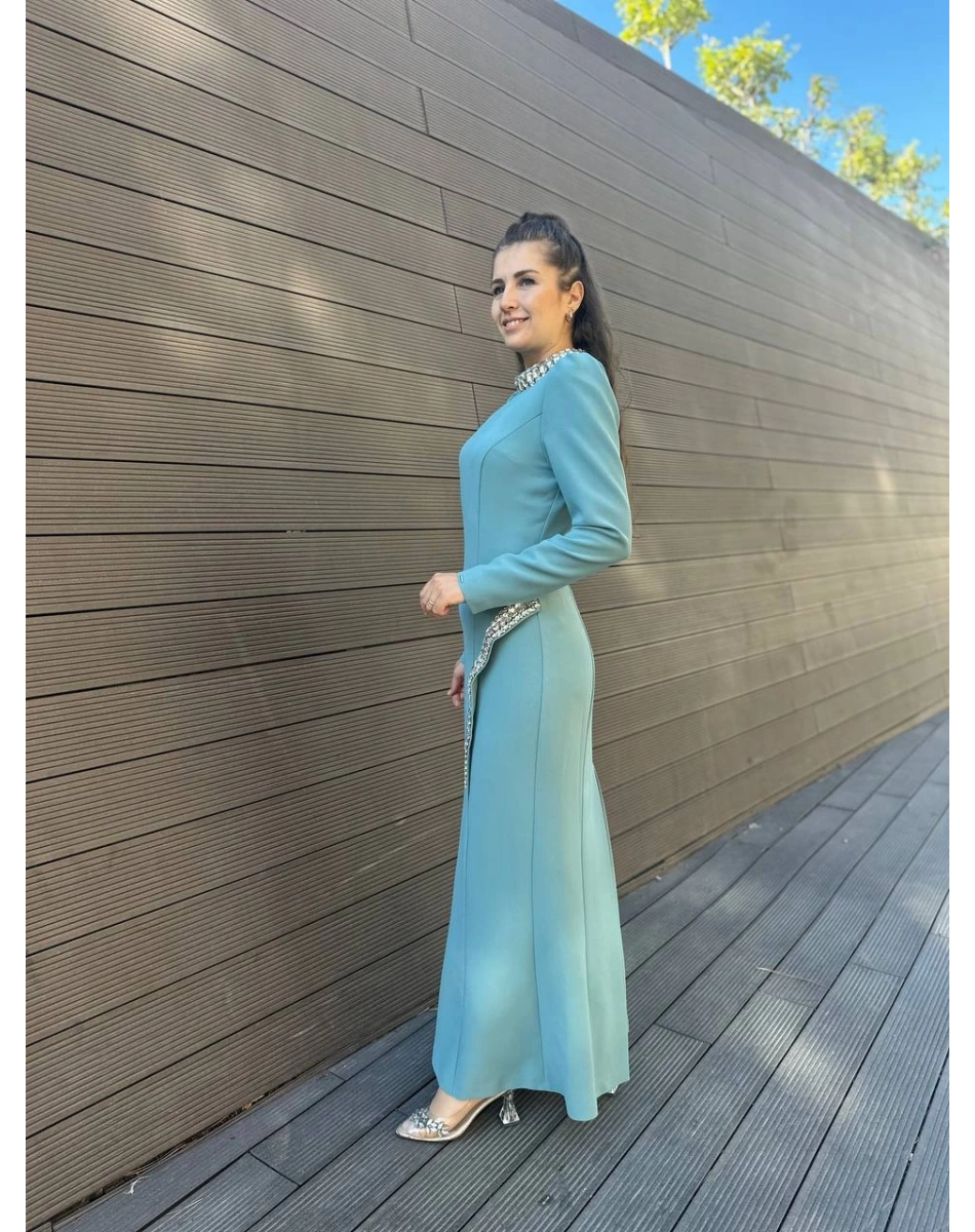 Senna SD241041030015 Yeşil Adel Abiye