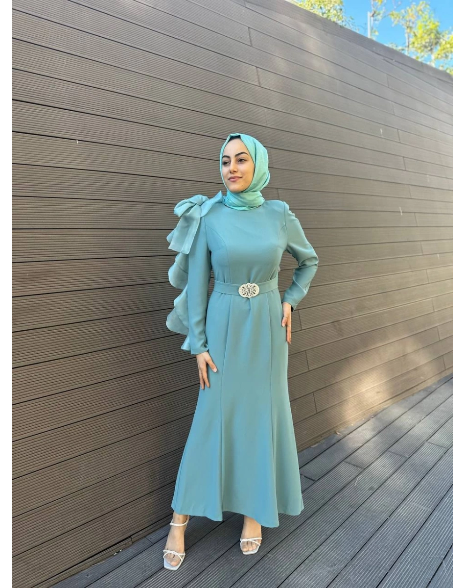 Senna SD241041030017 Yeşil Gloria Abiye