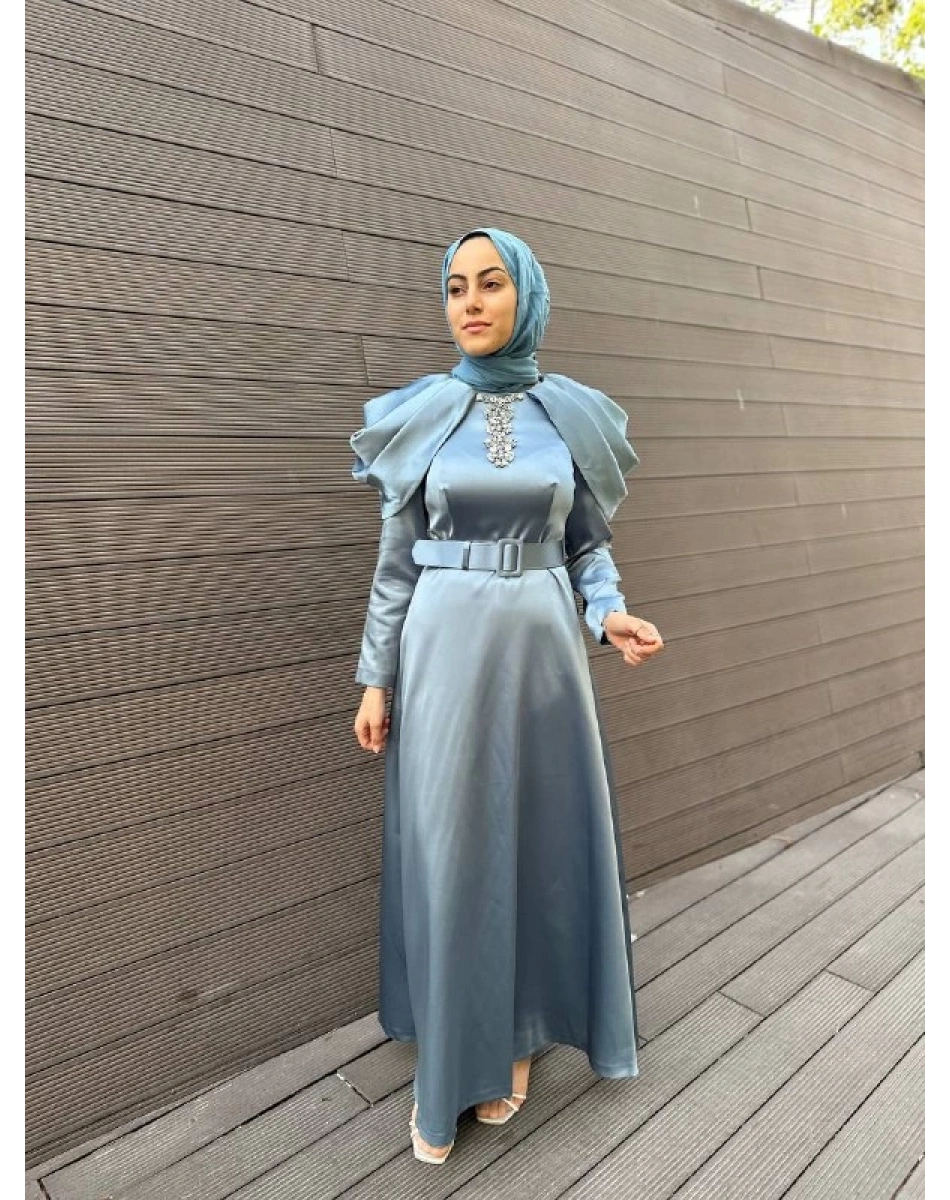 Senna SD241041030021 Mavi Rosemary Abiye