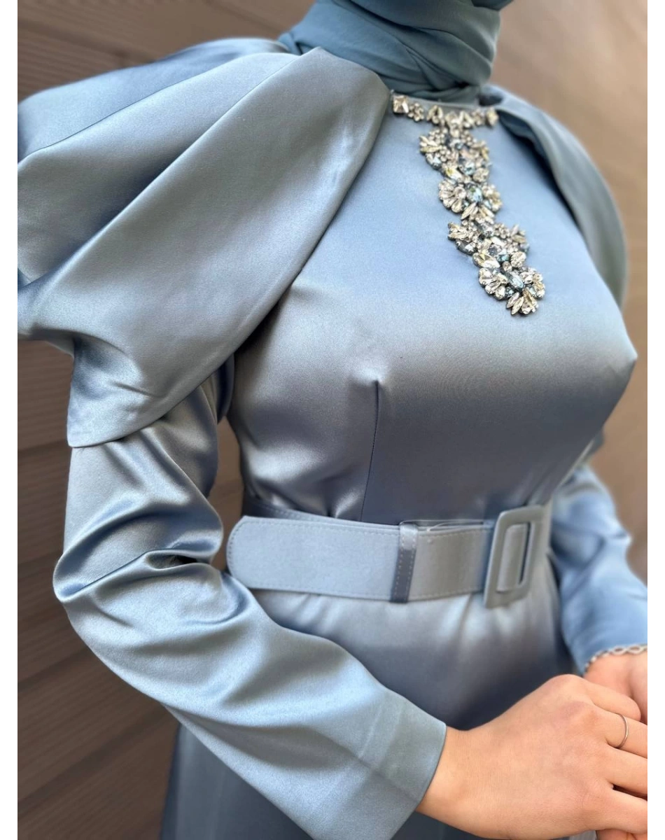 Senna SD241041030021 Mavi Rosemary Abiye