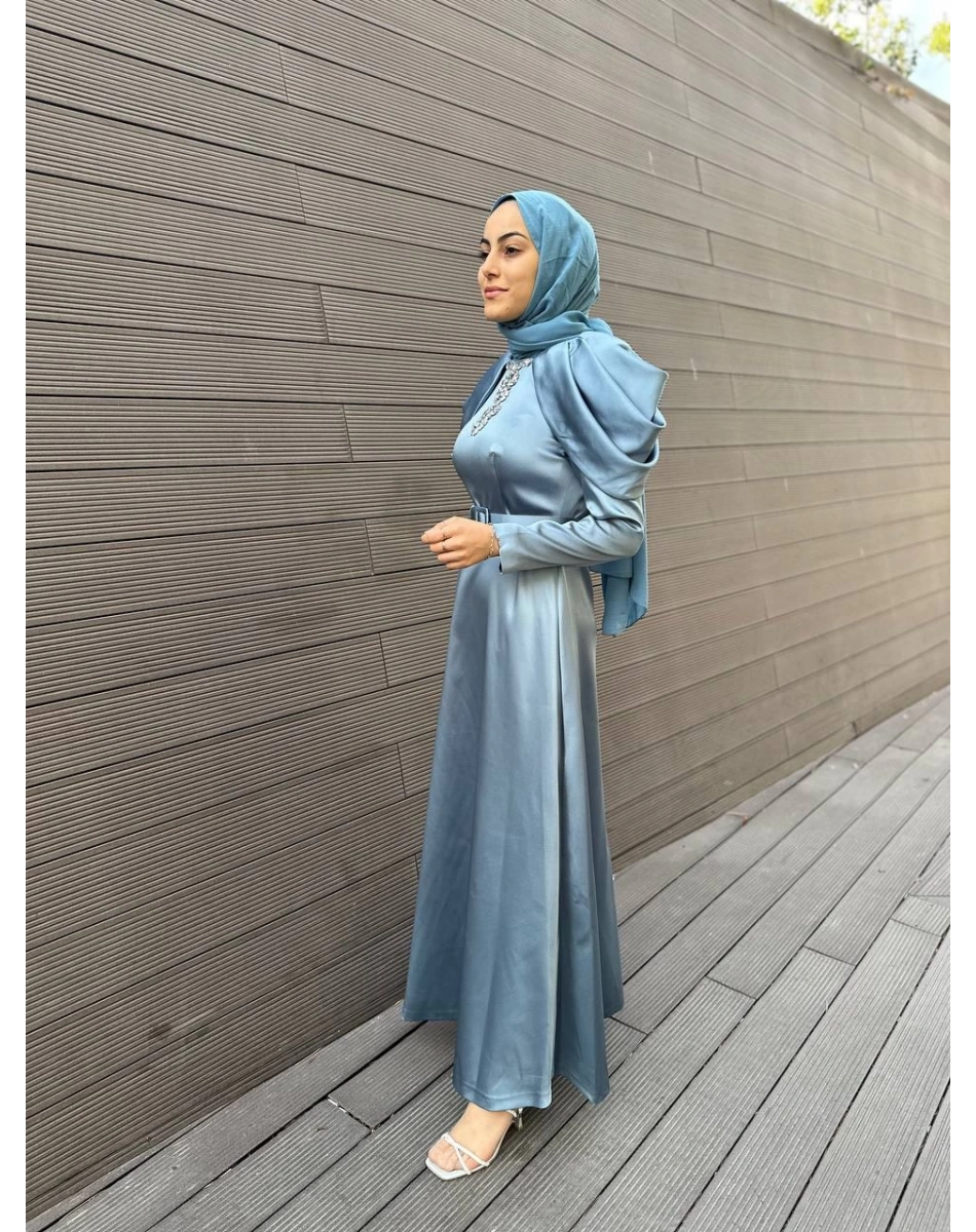 Senna SD241041030021 Mavi Rosemary Abiye