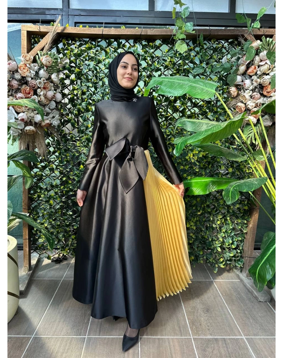 Senna SD241041030023 Siyah Donetella Abiye