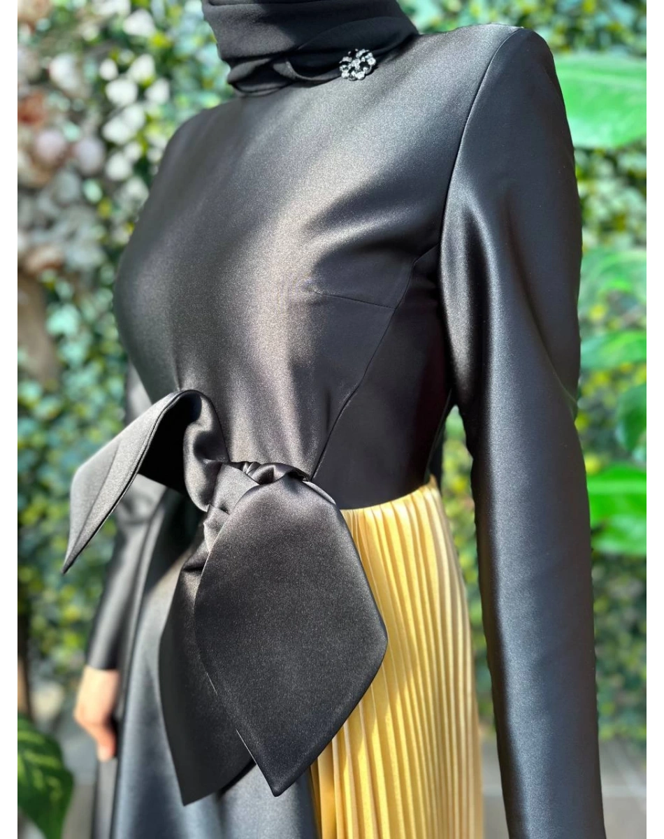 Senna SD241041030023 Siyah Donetella Abiye