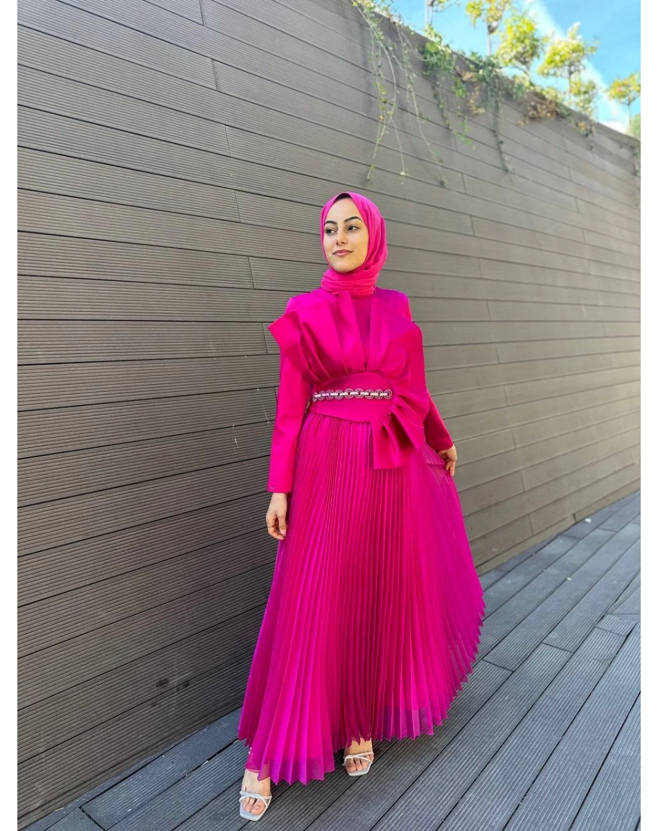 Senna SD241041030025 Fuşya Violanda Abiye