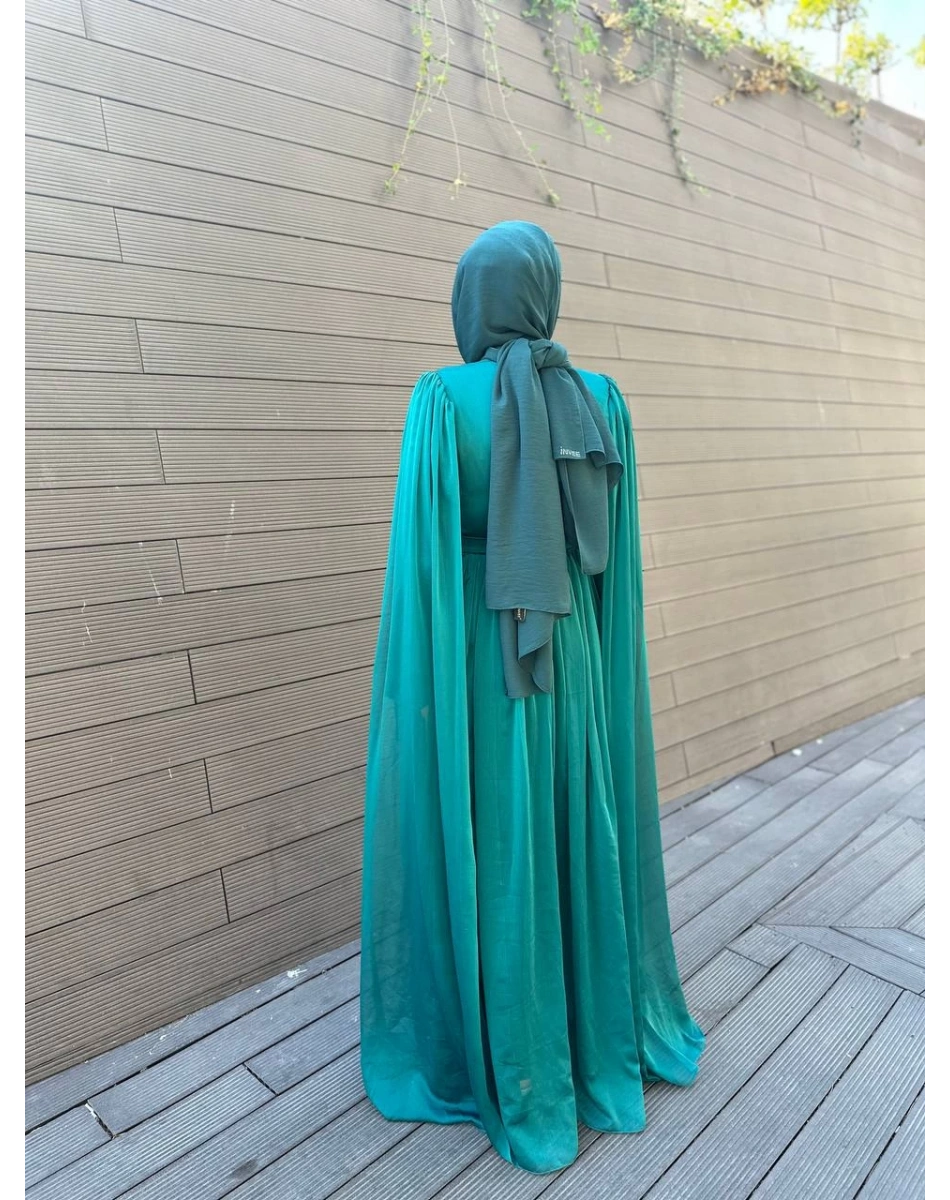 Senna SD241041030032 Zümrüt Valez Abiye