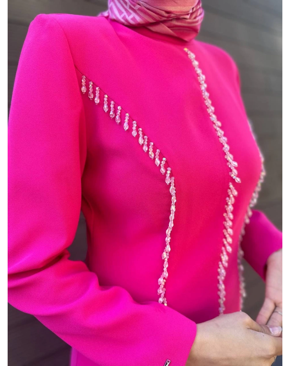 Senna SD241041030037 Fuşya Milera Abiye