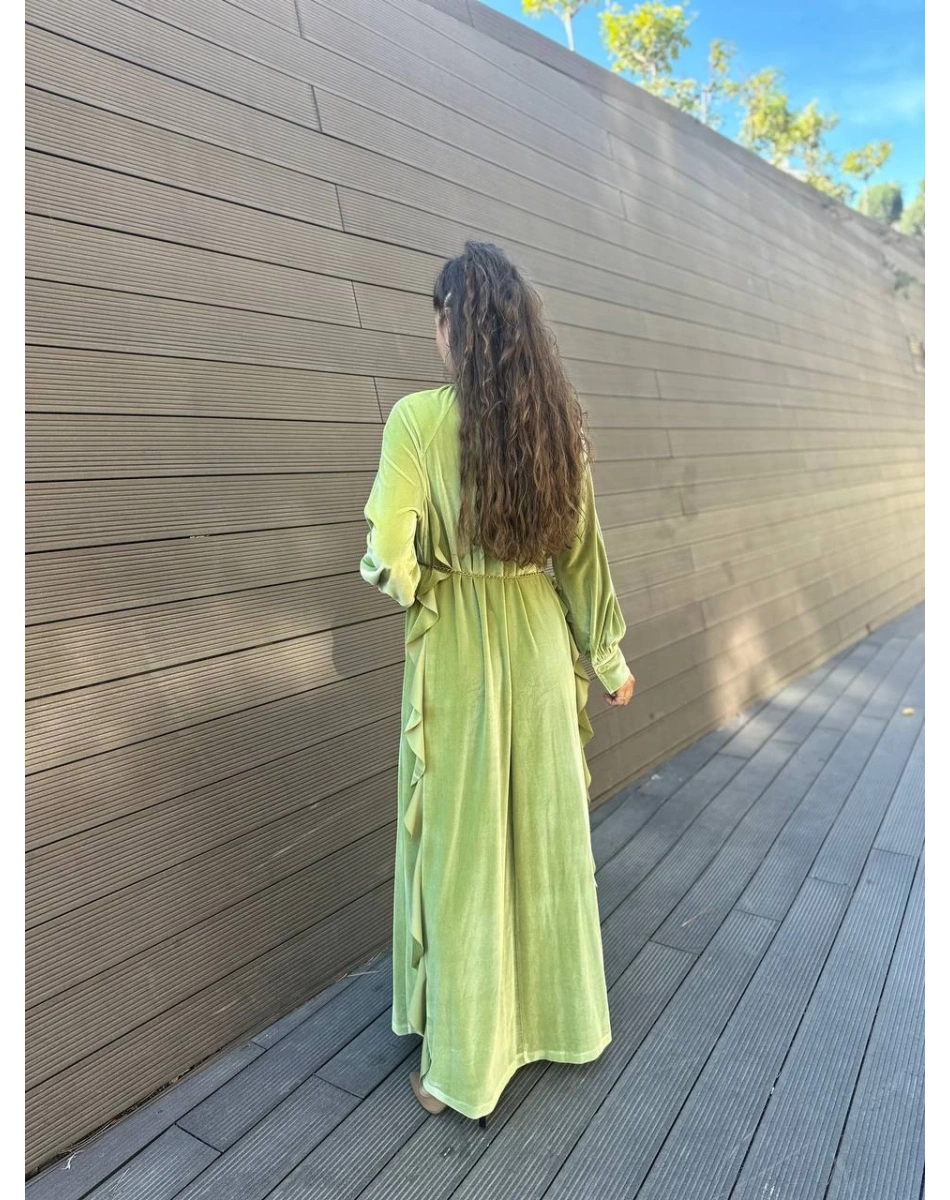 Senna SD241041030049 Fıstık Yeşili Ria Abiye