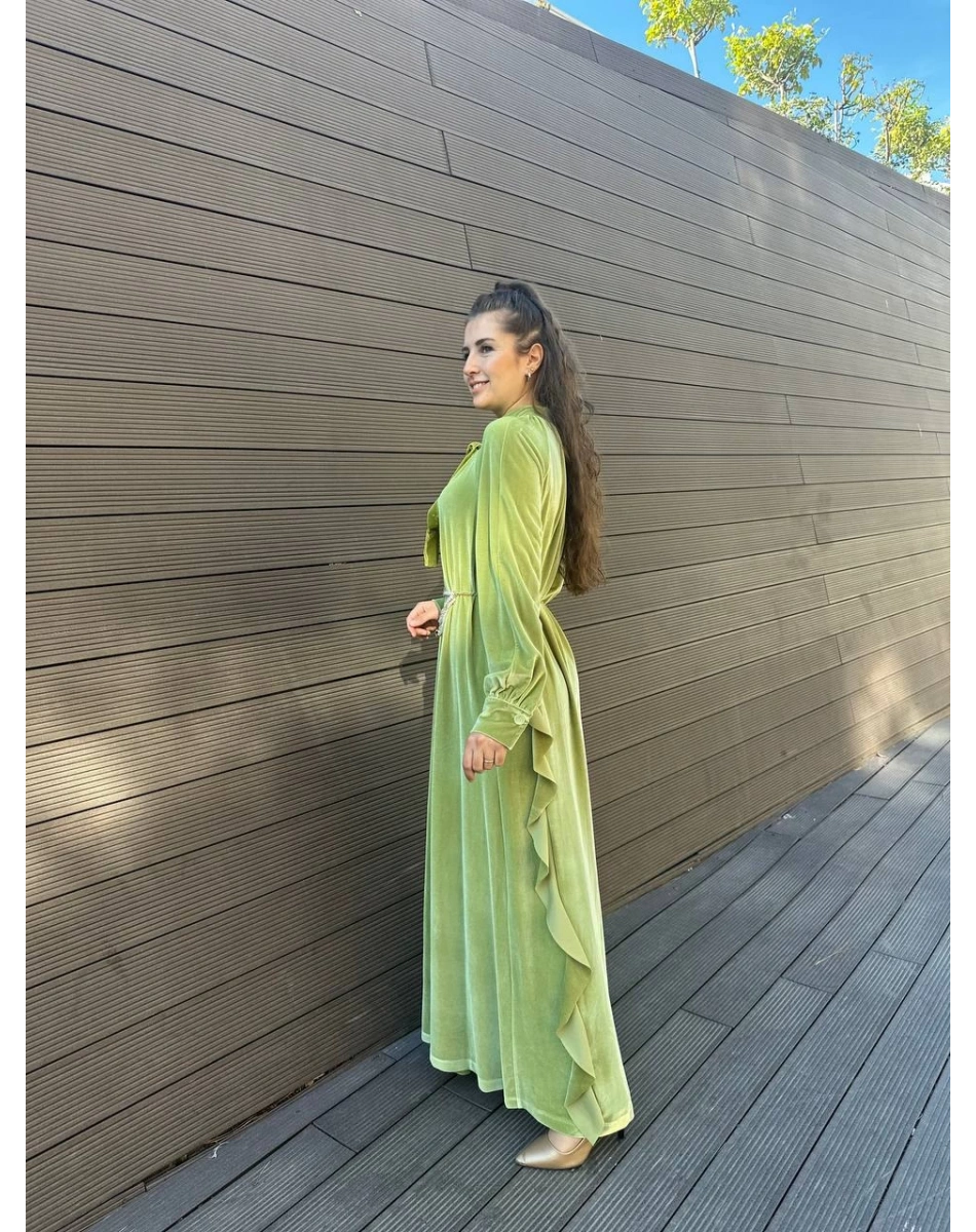 Senna SD241041030049 Fıstık Yeşili Ria Abiye