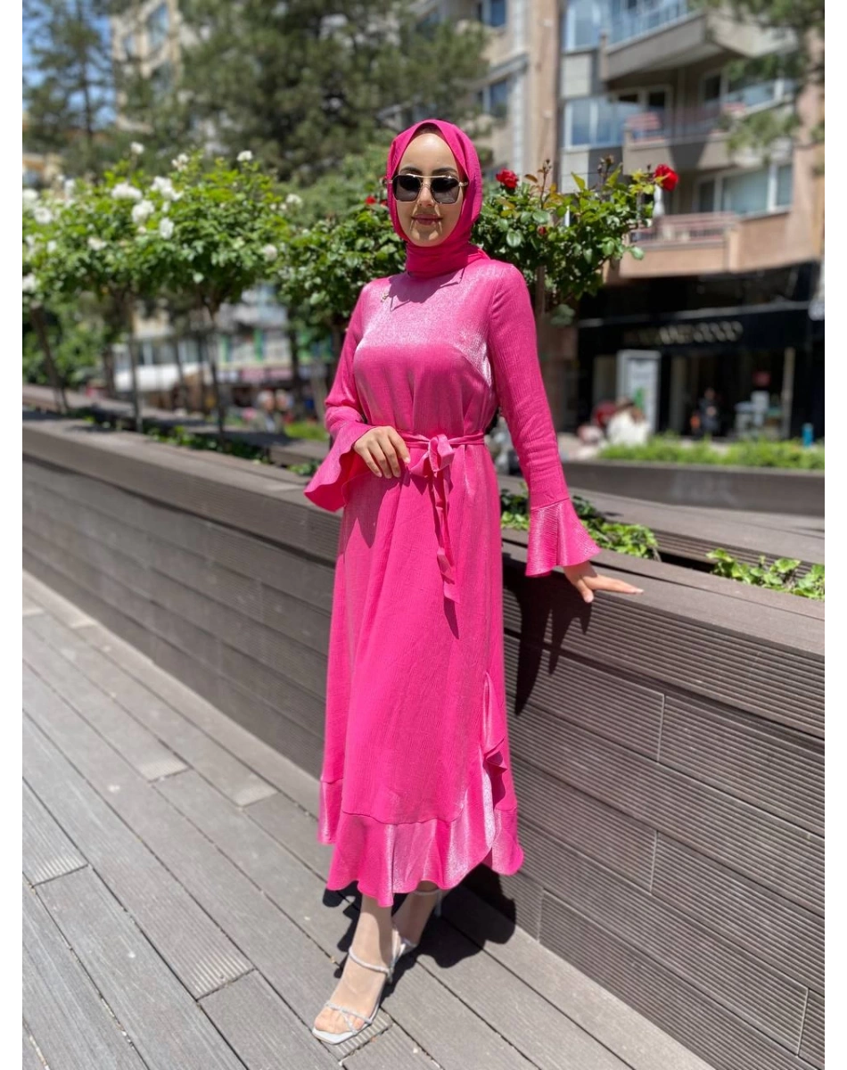 Senna SD241041030091 Fuşya Henrietta Abiye