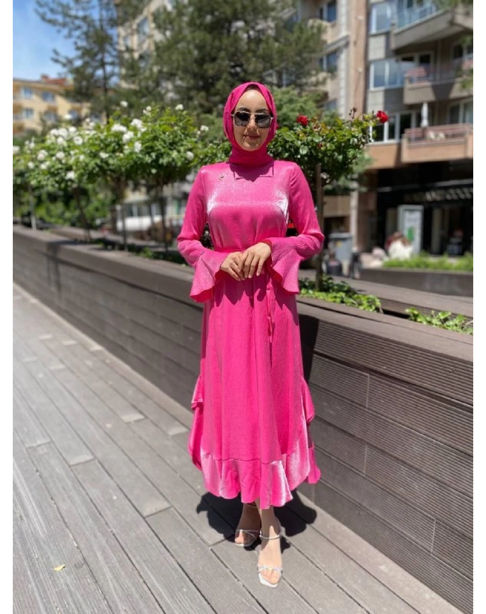 Senna SD241041030091 Fuşya Henrietta Abiye