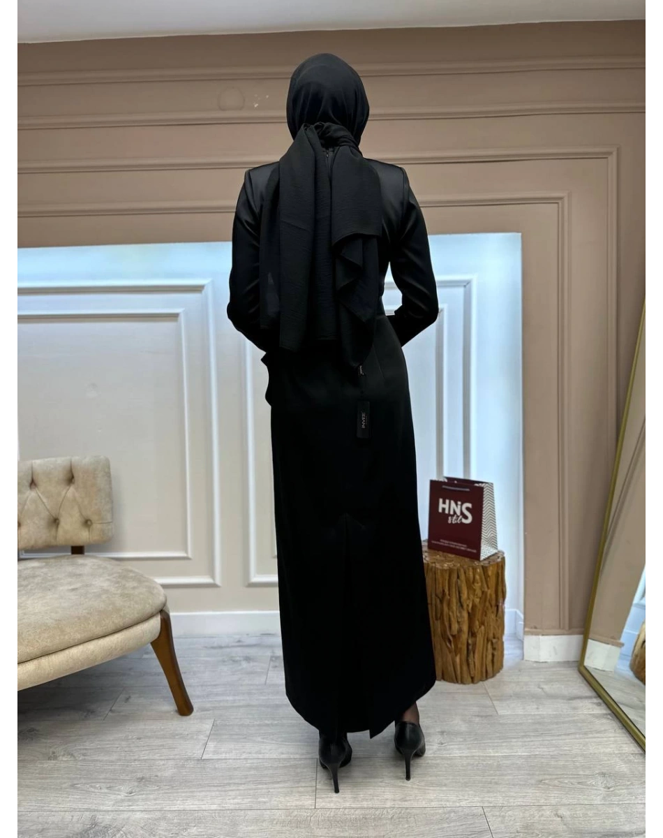 Senna SD241041030098 Siyah Sel Abiye