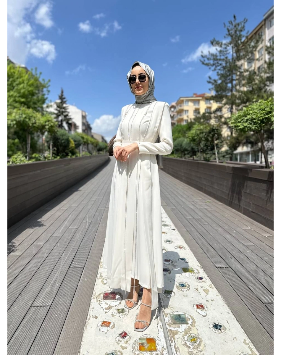 Senna SD241041030100 Ekru Tease Abiye