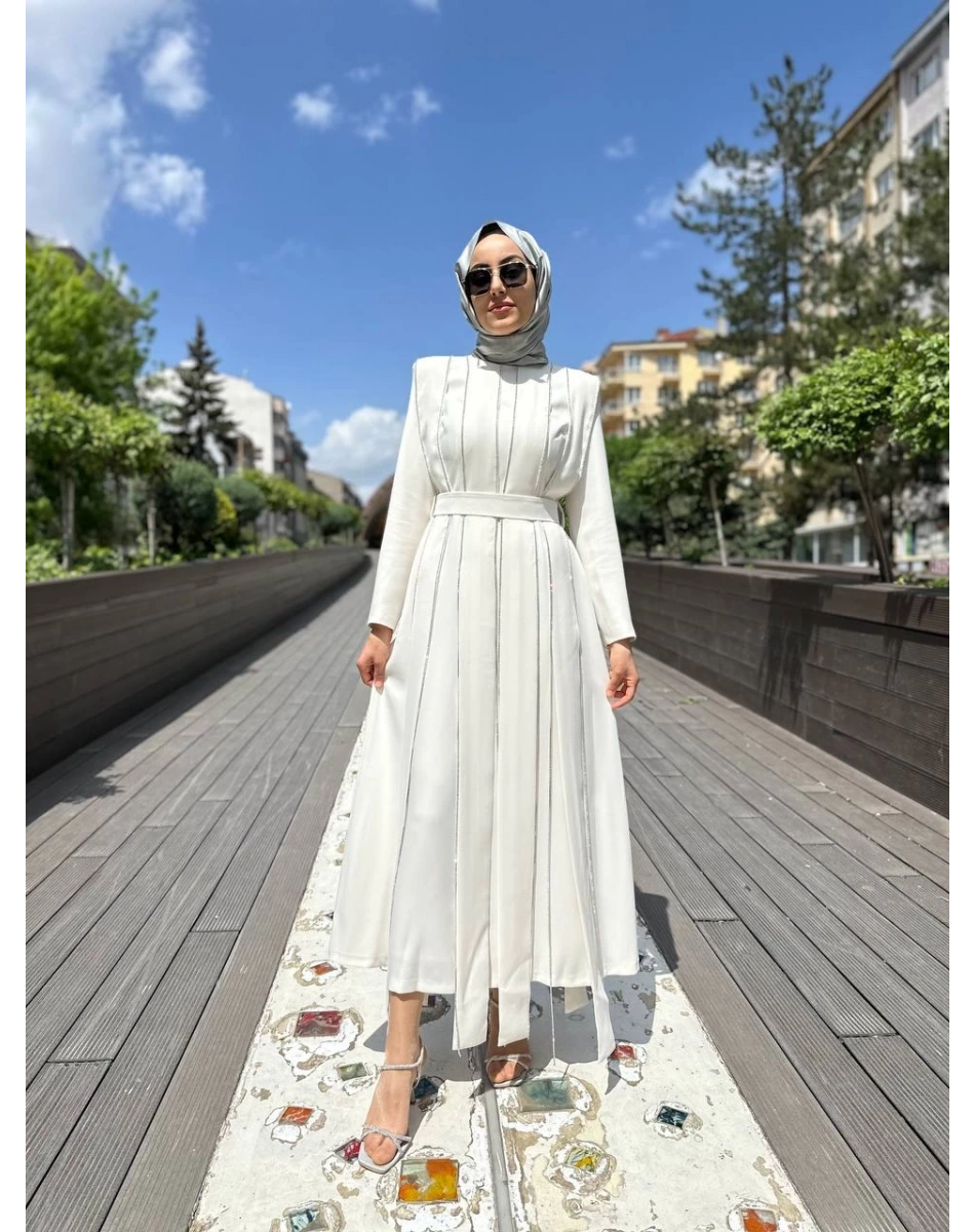 Senna SD241041030100 Ekru Tease Abiye