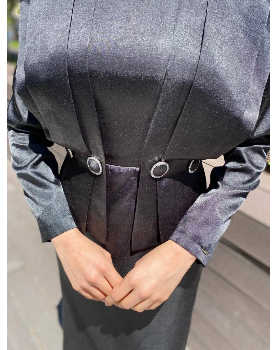 Senna SD242042030024 Siyah Fayette Abiye