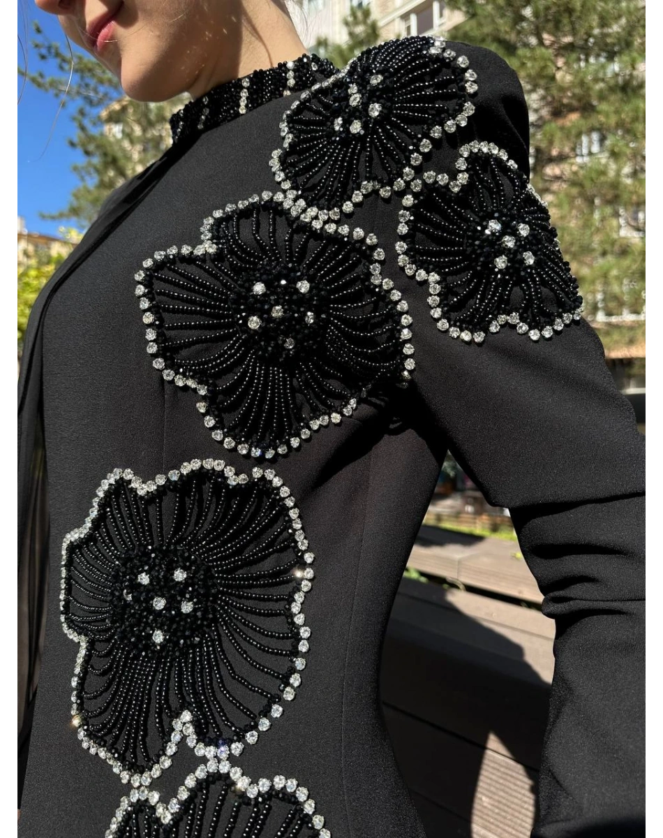 Senna SD242042030043 Siyah Rosalin Abiye