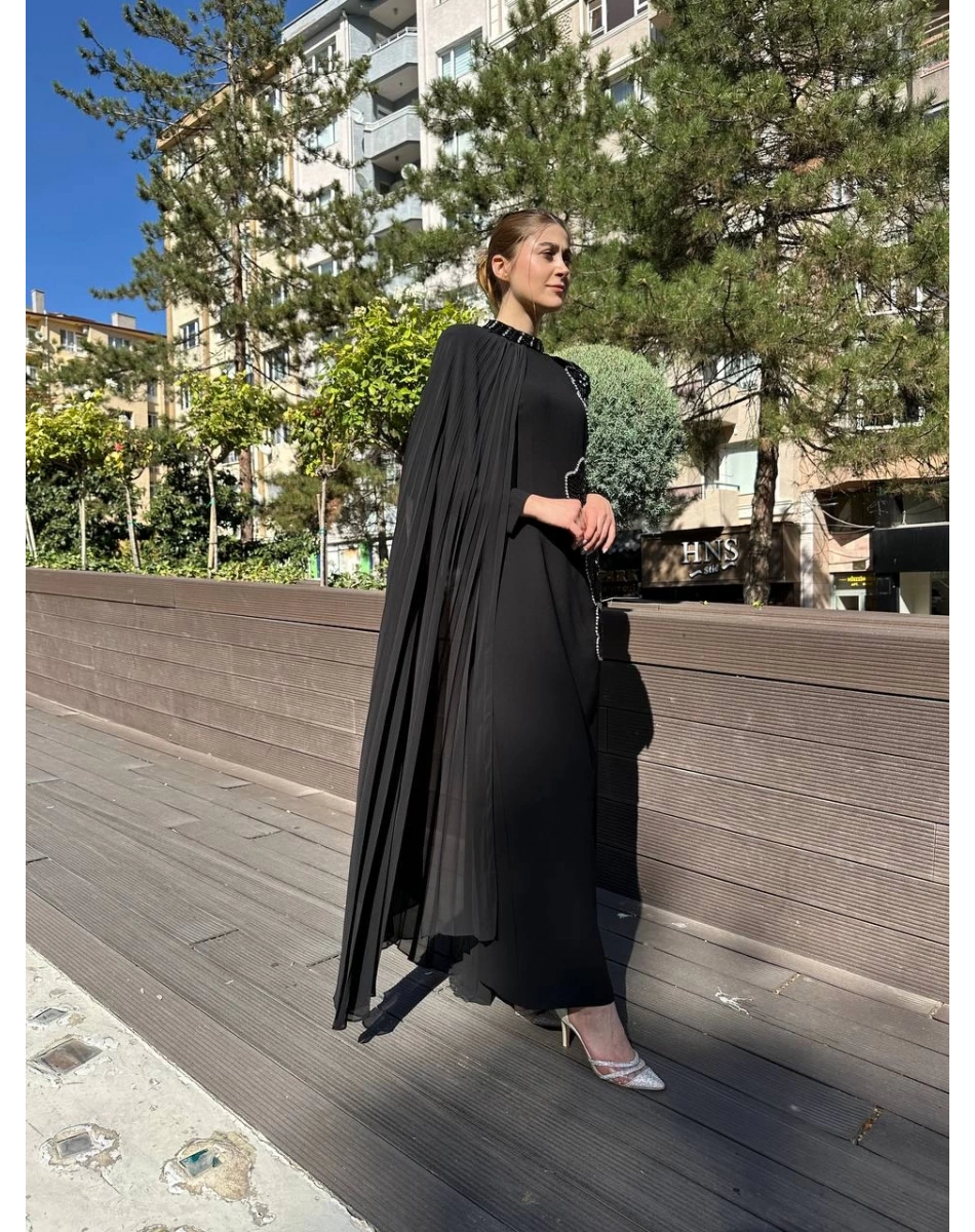 Senna SD242042030043 Siyah Rosalin Abiye