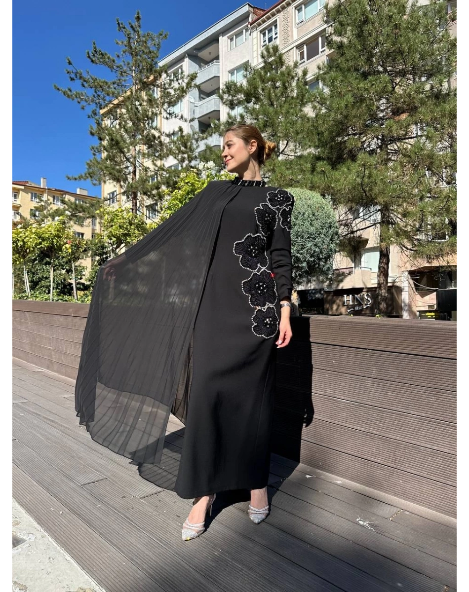 Senna SD242042030043 Siyah Rosalin Abiye