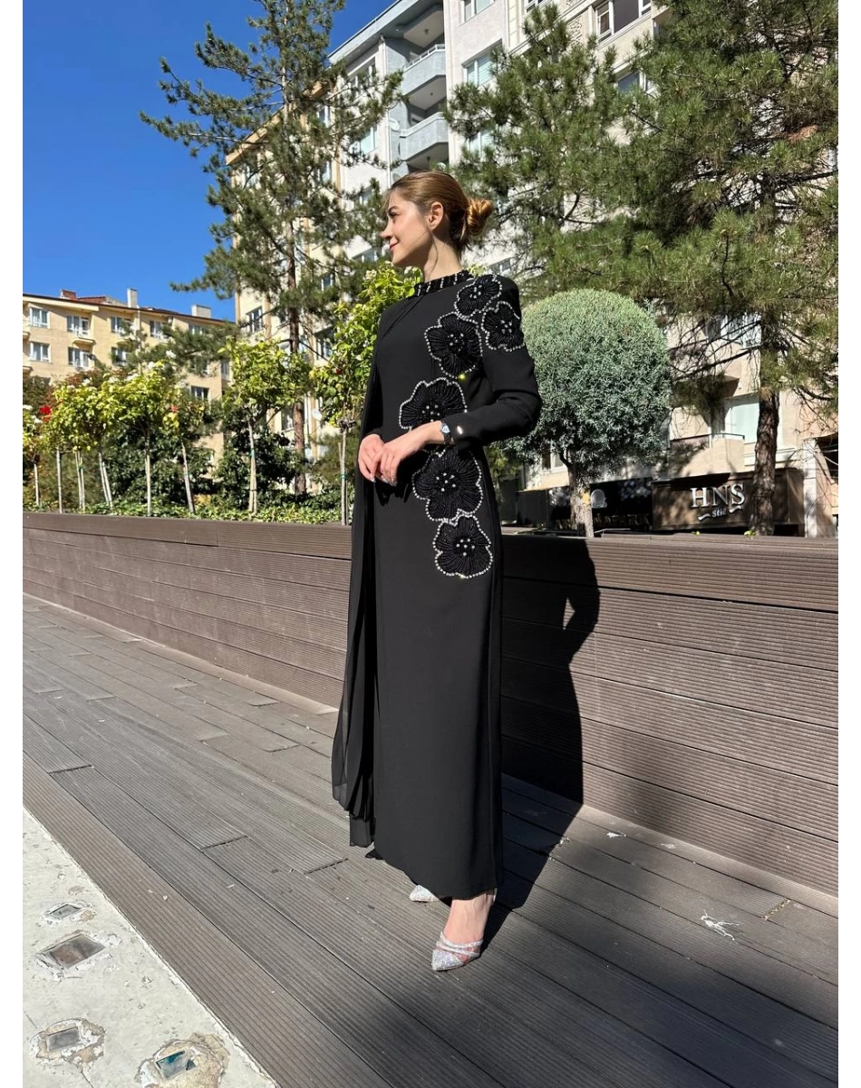 Senna SD242042030043 Siyah Rosalin Abiye