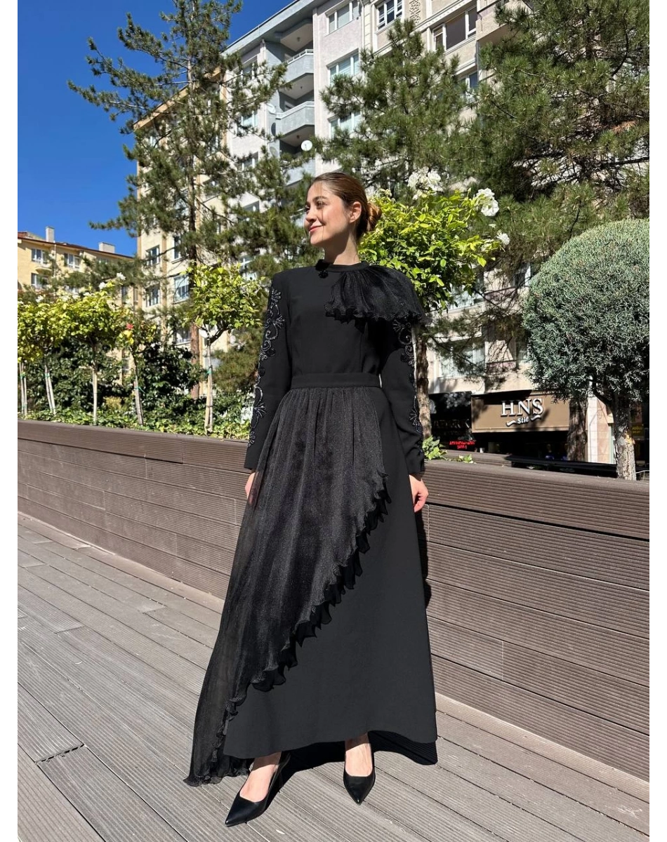 Senna SD251051030120 Siyah Rebeca Abiye