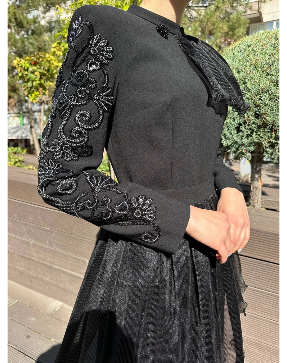 Senna SD251051030120 Siyah Rebeca Abiye