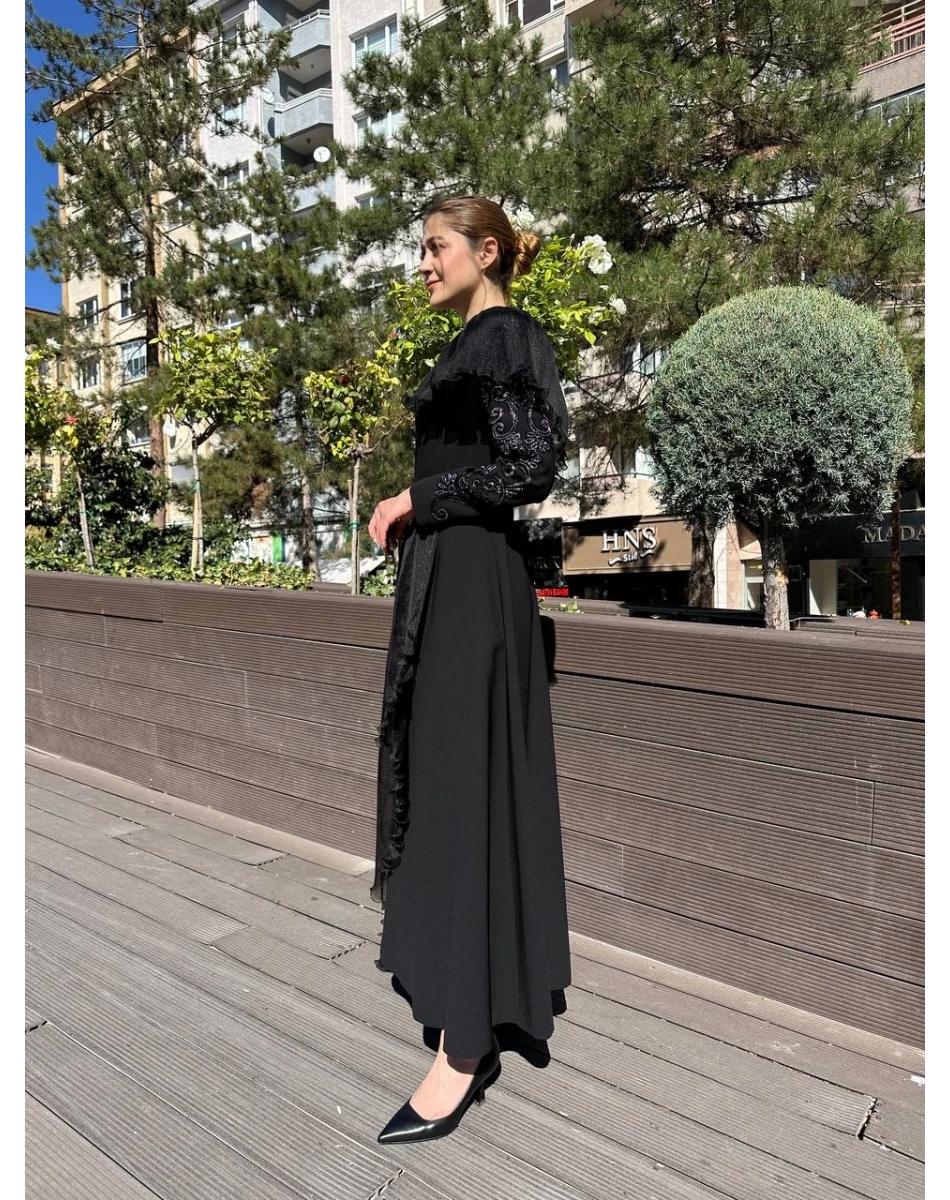 Senna SD251051030120 Siyah Rebeca Abiye