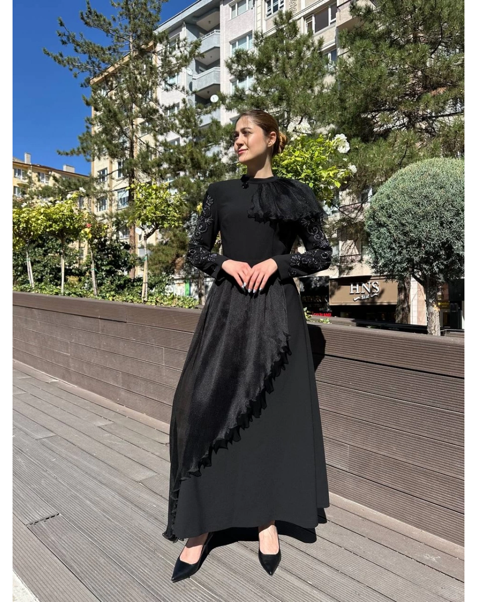 Senna SD251051030120 Siyah Rebeca Abiye