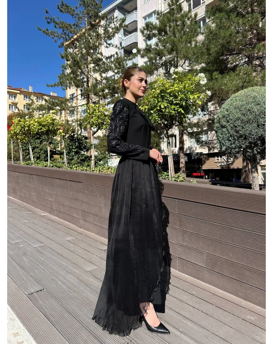 Senna SD251051030120 Siyah Rebeca Abiye