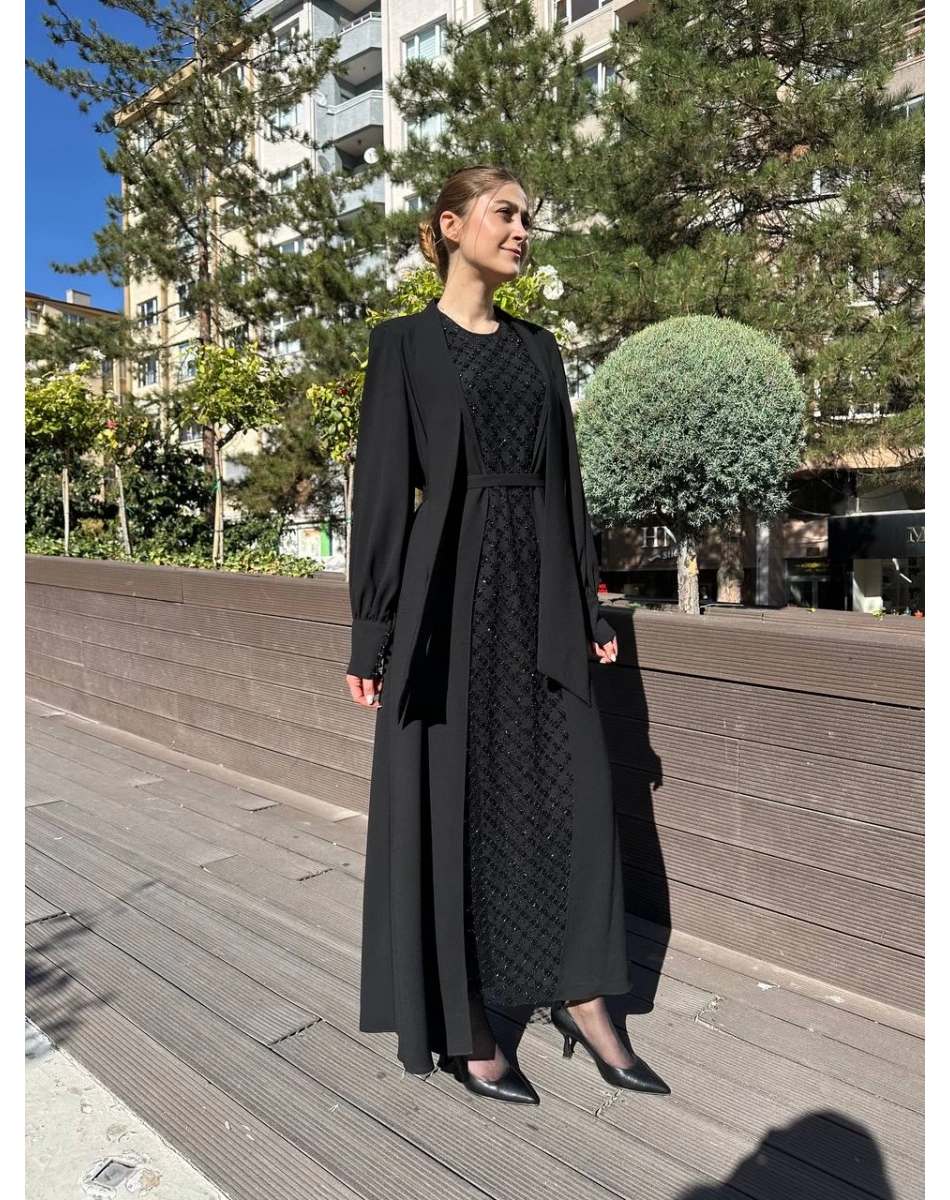 Senna SD251051030123 Siyah Dorota Abiye