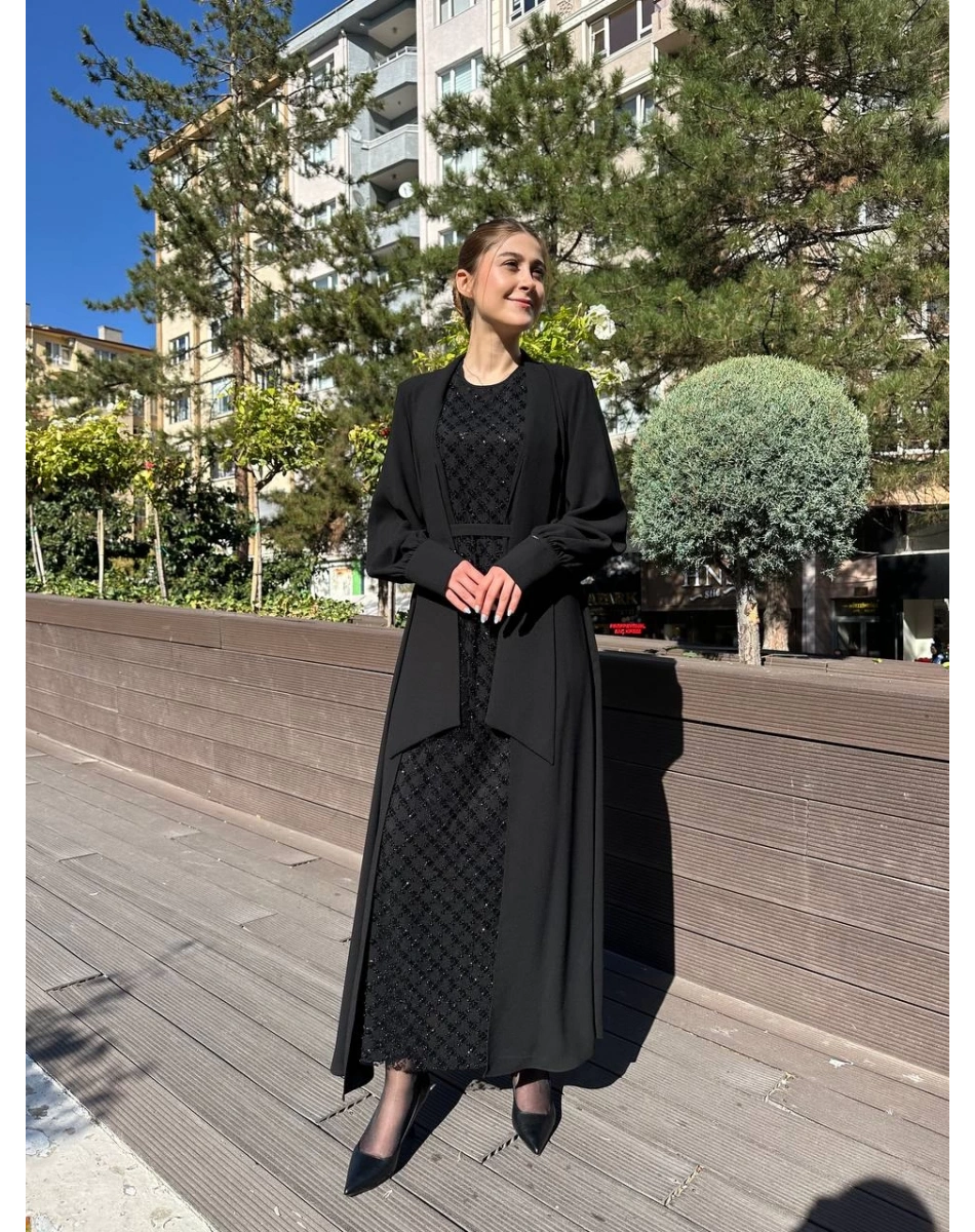 Senna SD251051030123 Siyah Dorota Abiye