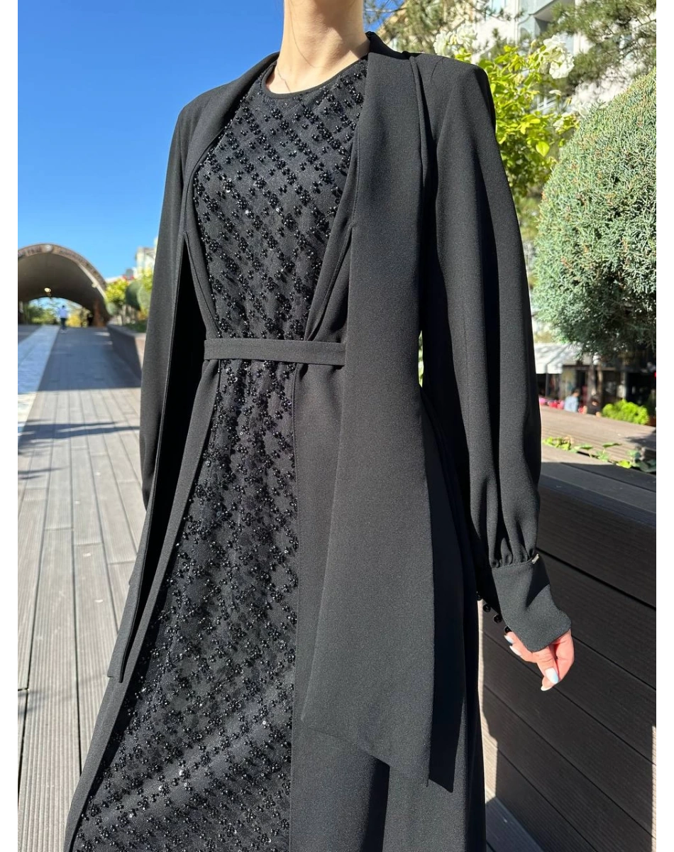 Senna SD251051030123 Siyah Dorota Abiye