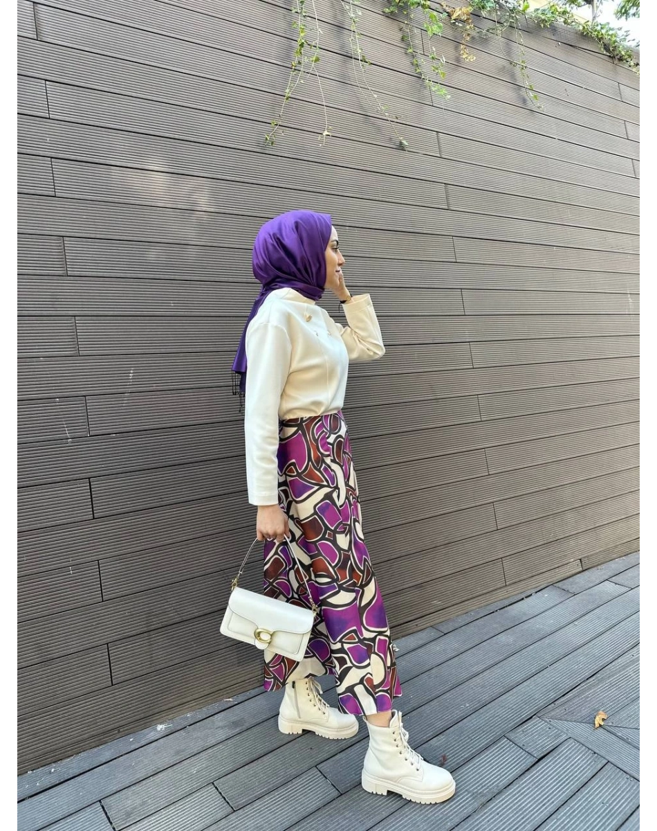 Venöve 24FWETE0002 Desenli Verge Etek