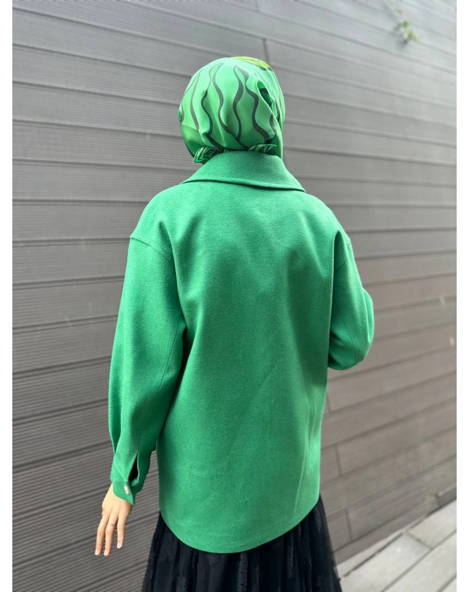 Venöve 24FWKBN0004 Yeşil Blanchett Kaban