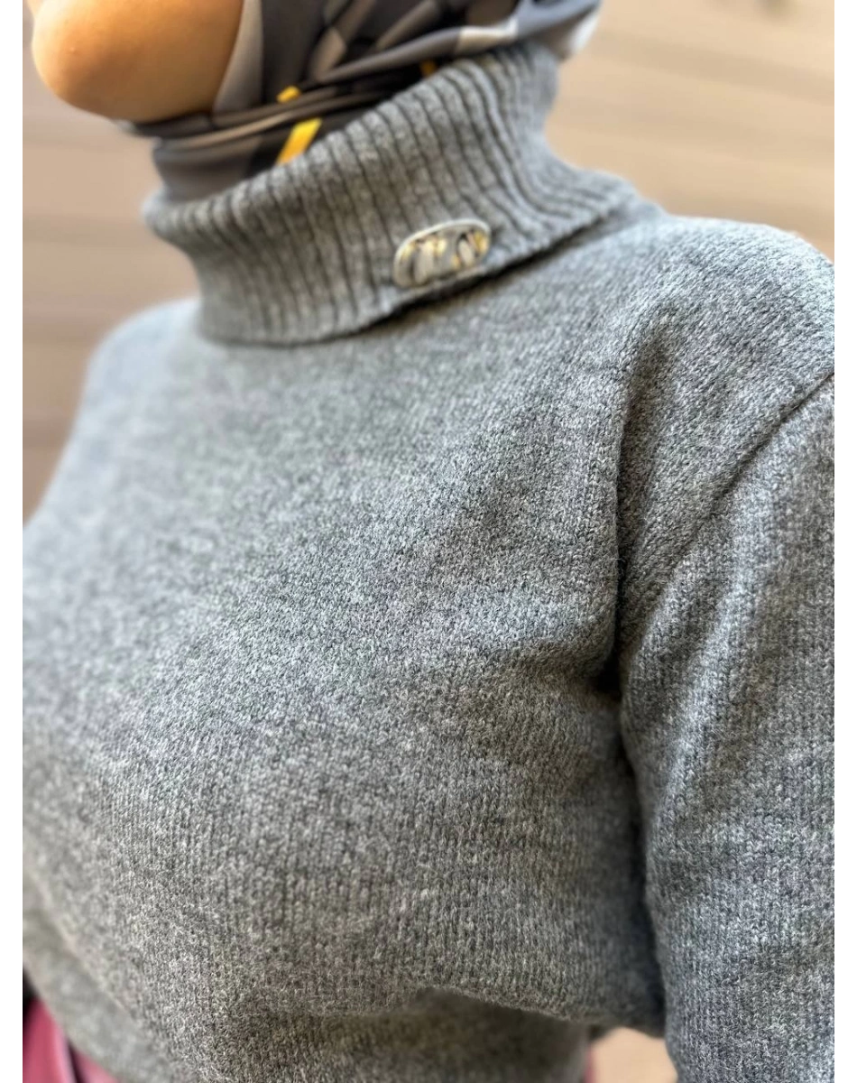 Venöve 24FWTRI0005 Gri Mircy Triko