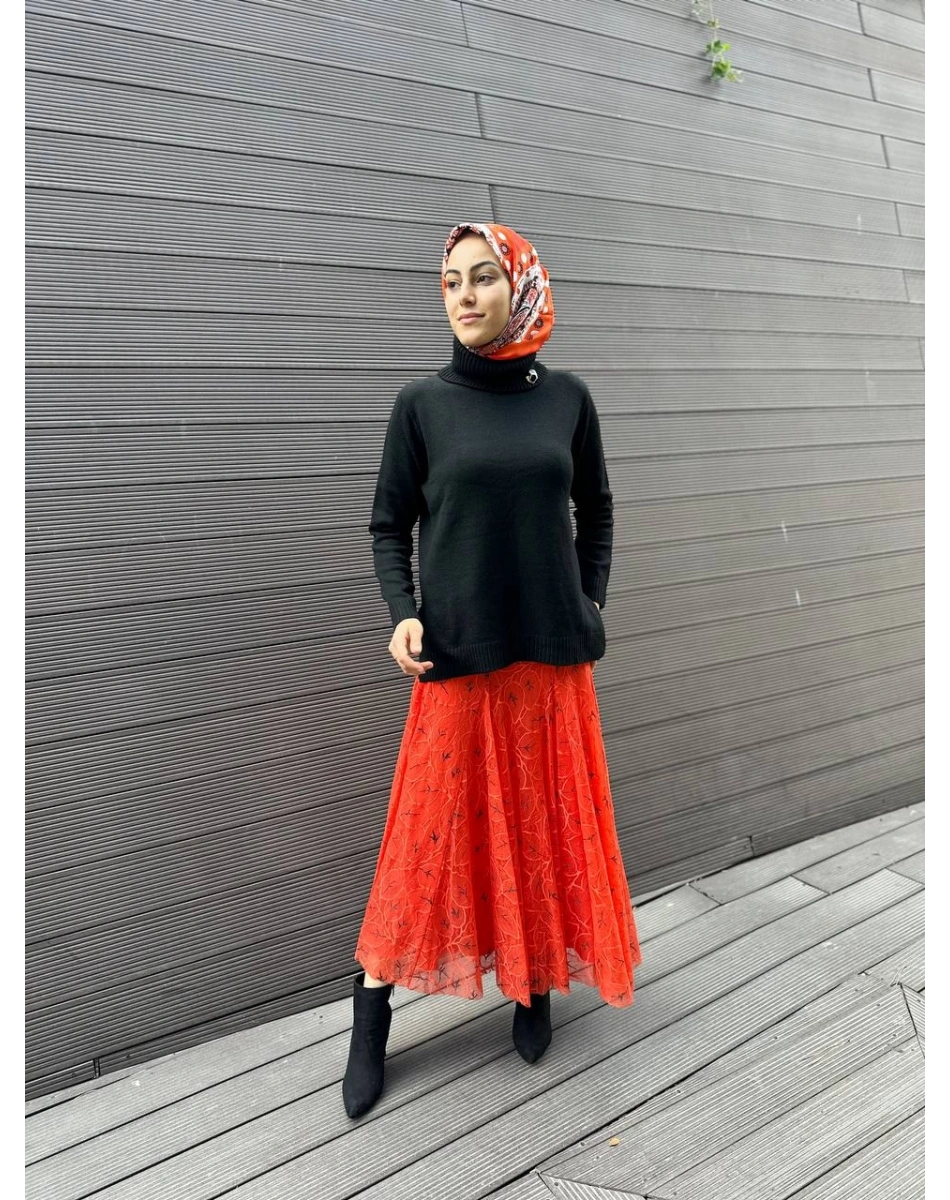 Venöve 24FWTRI0005 Siyah Mircy Triko