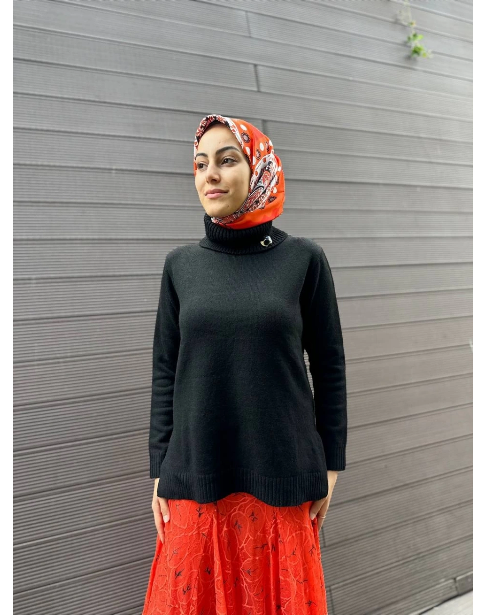 Venöve 24FWTRI0005 Siyah Mircy Triko