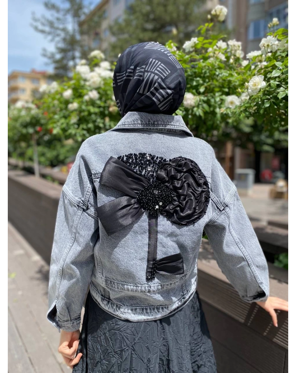 Venöve 24SSCEK0032 Gri Boye Ceket