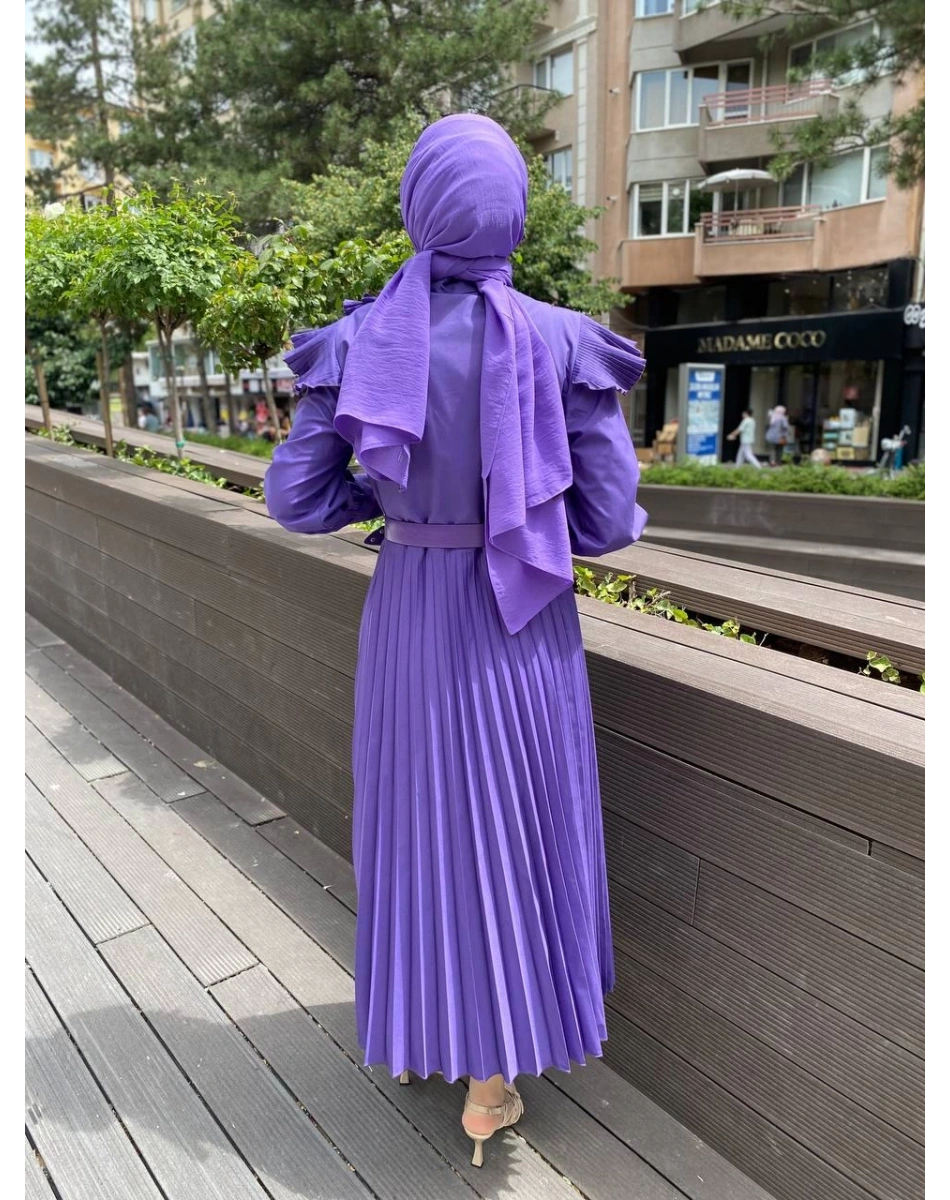 Venöve 24SSELB0009 Mor Centro Elbise