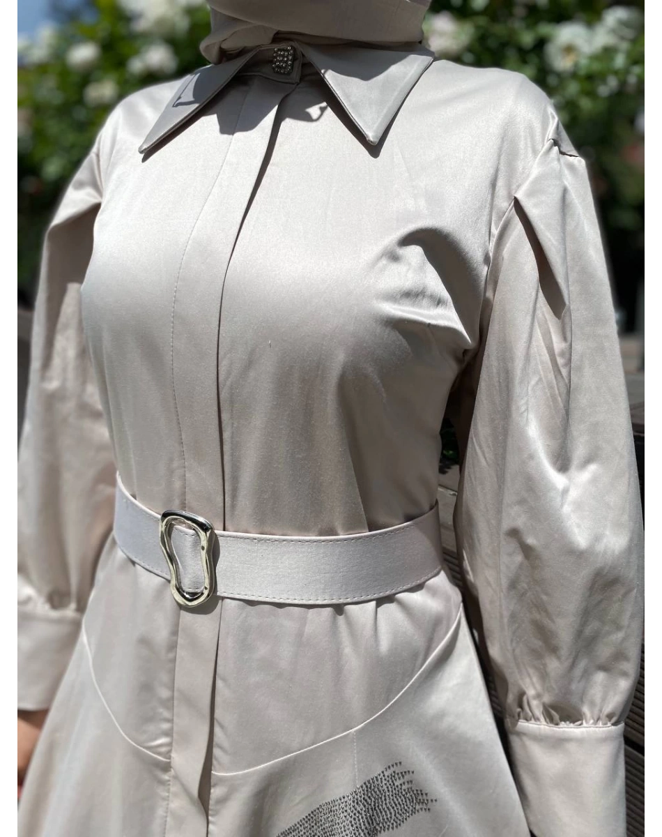 Venöve 24SSELB0010 Taş Alento Elbise