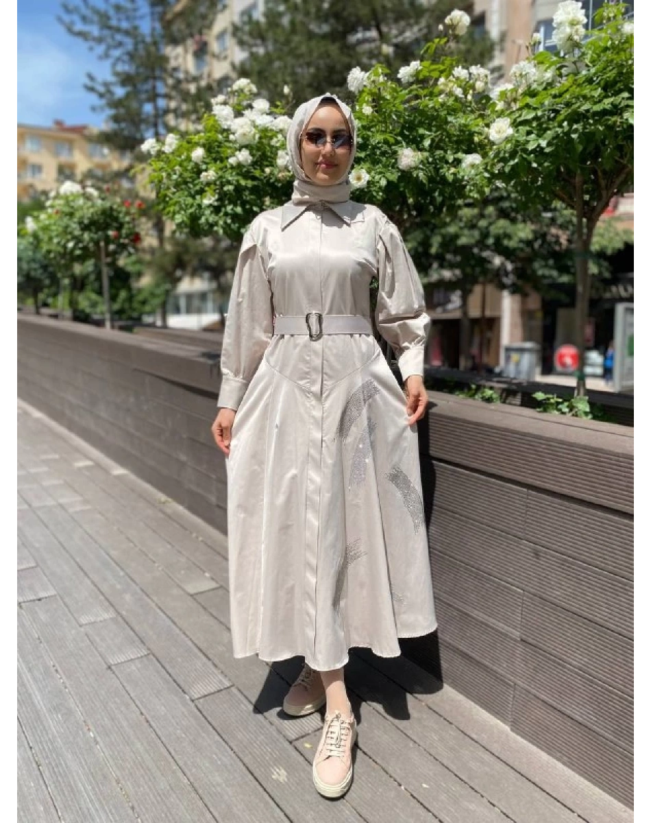 Venöve 24SSELB0010 Taş Alento Elbise