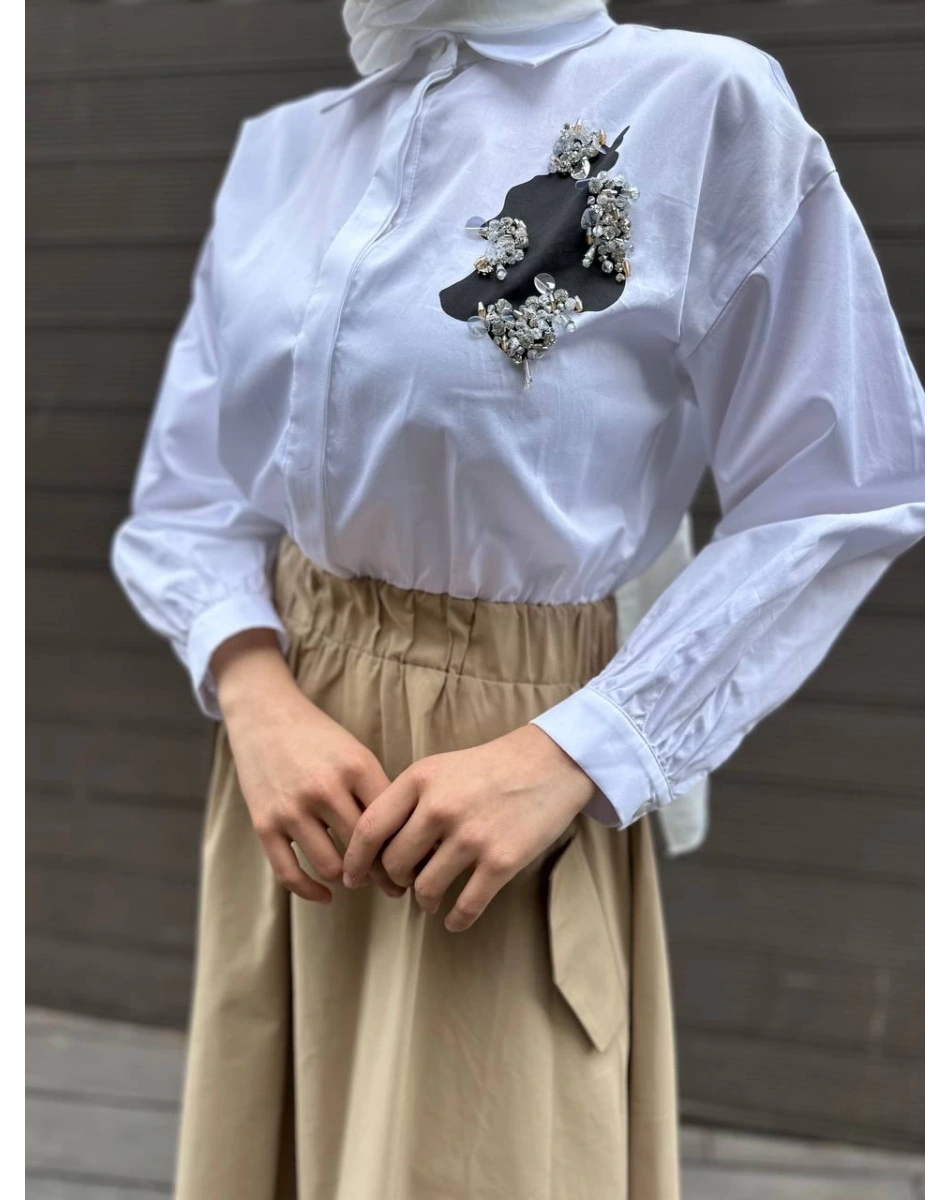 Venöve 24SSELB0027 Ekru Piakenza Elbise