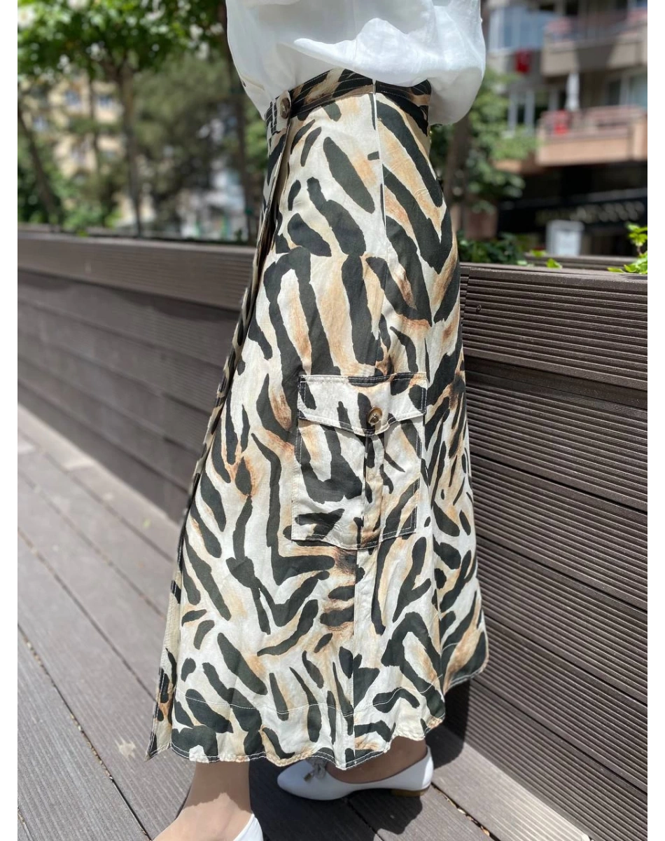 Venöve 24SSETE0009 Yeşil Halles Etek