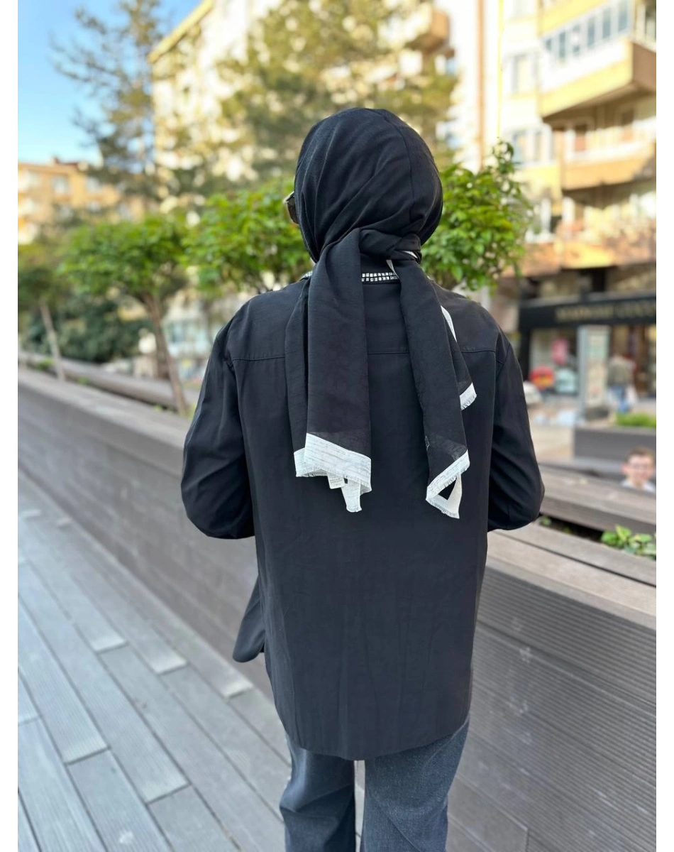 Venöve 24SSGOM0017 Siyah Rovigo Gömlek