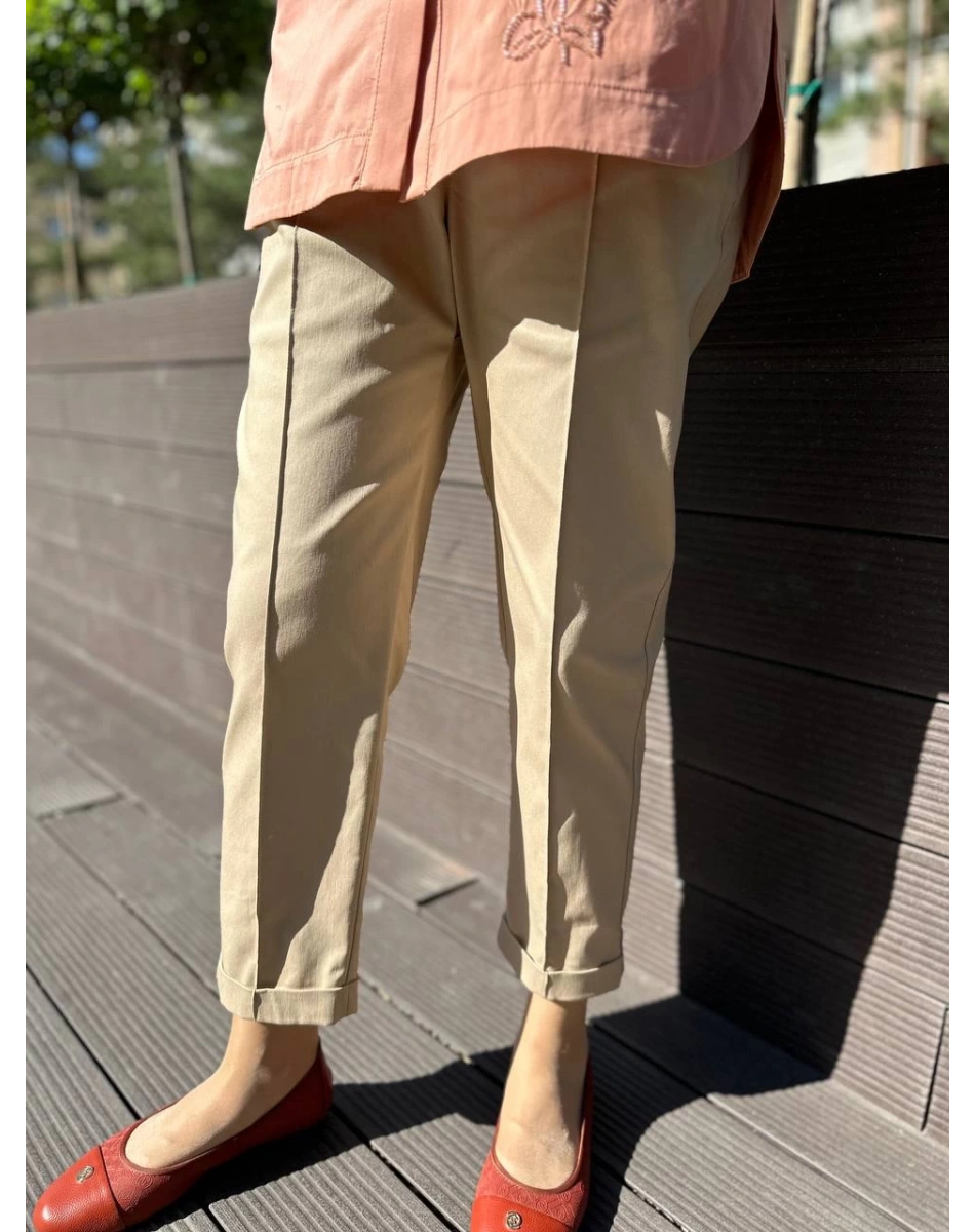 Venöve 24SSPNT0019 Bej Stans Pantolon