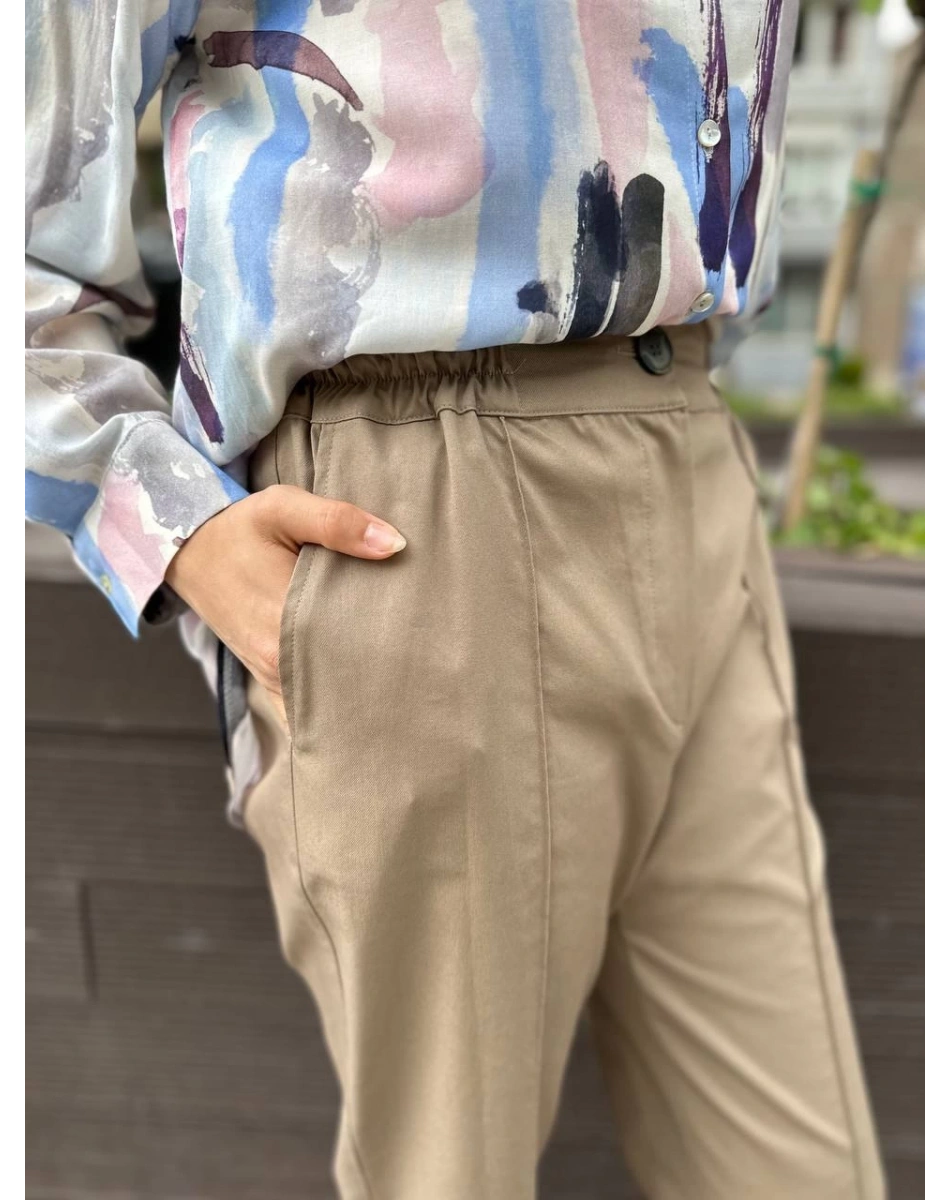 Venöve 24SSPNT0019 Haki Stans Pantolon