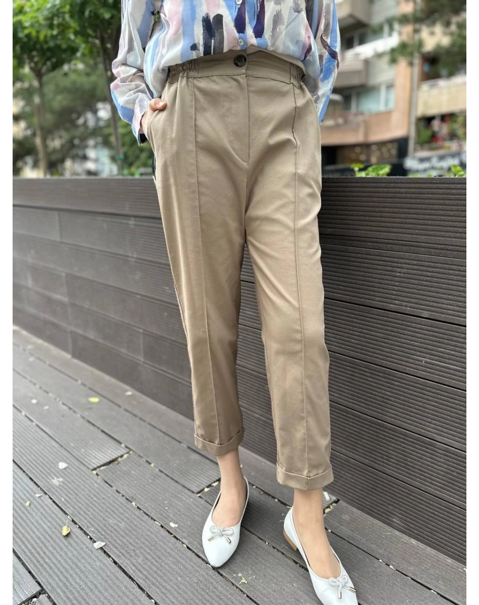 Venöve 24SSPNT0019 Haki Stans Pantolon