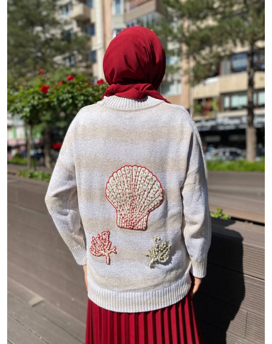 Venöve 24SSTRI0001 Bej Helder Triko