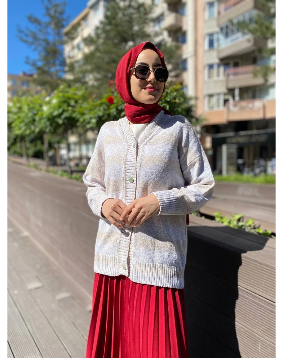 Venöve 24SSTRI0001 Bej Helder Triko