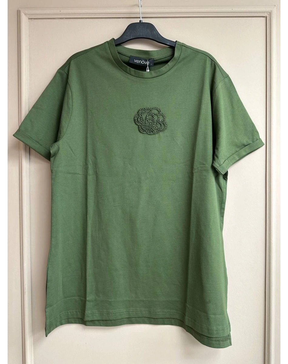 Venöve 24SSTSH0001 Haki Siena Tişört