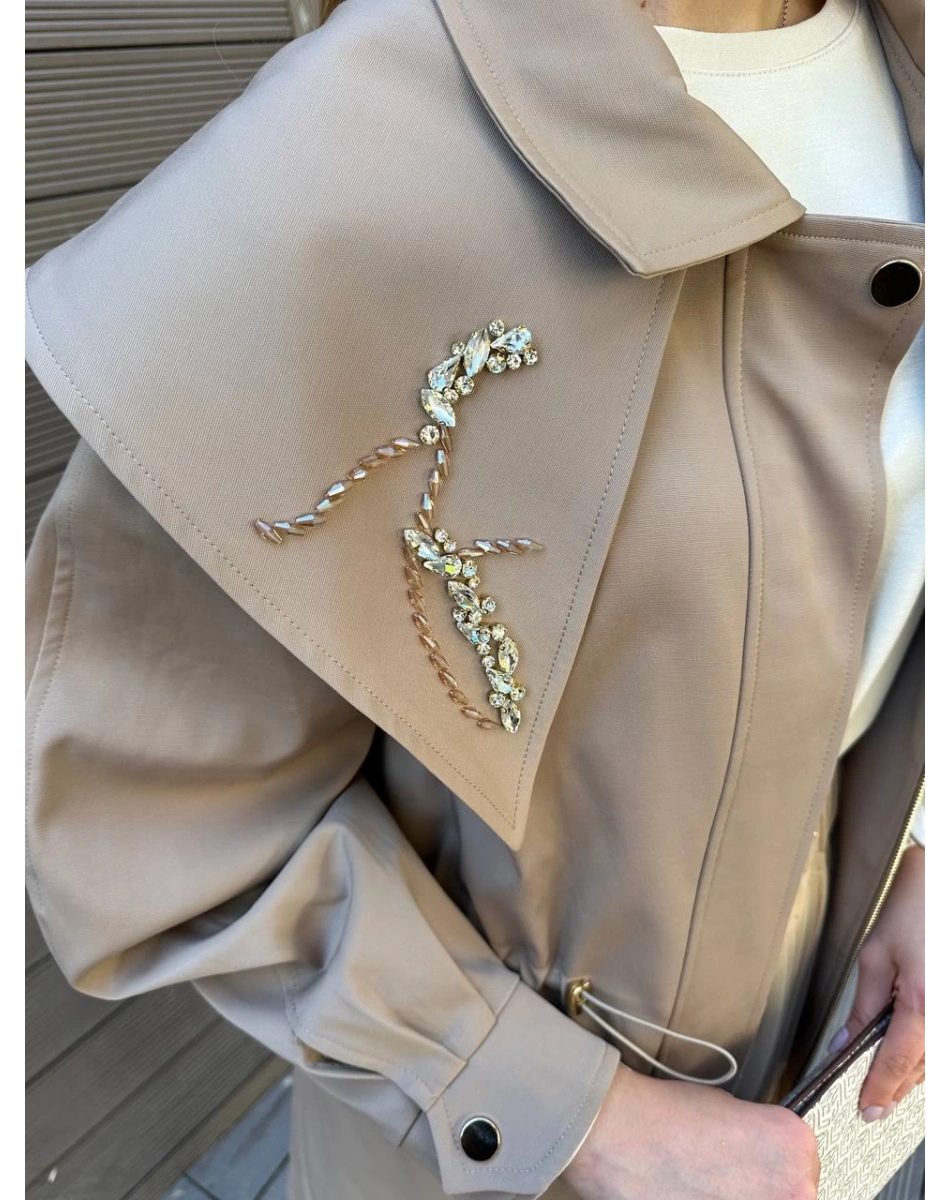 Venöve 25FWCEK0011 Camel Carlo Ceket