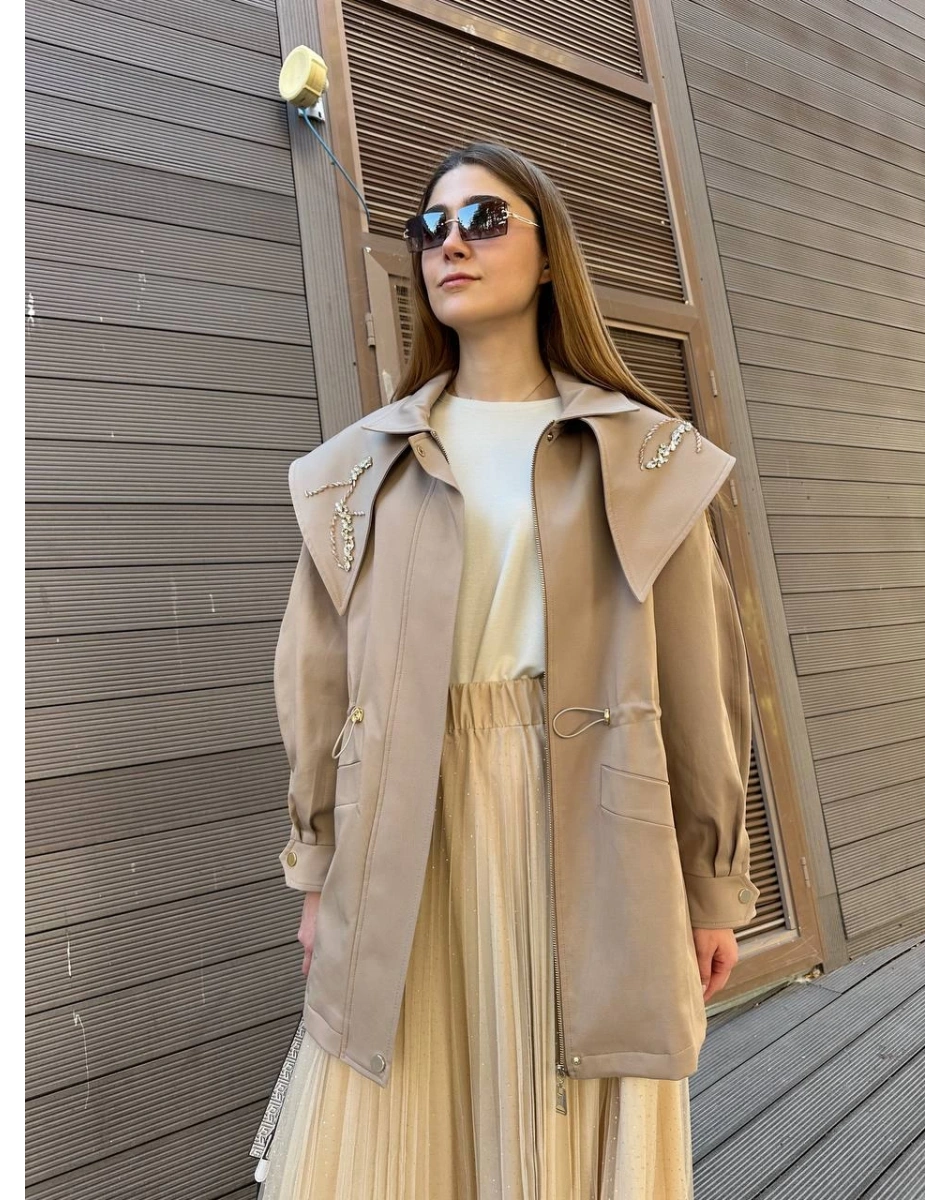 Venöve 25FWCEK0011 Camel Carlo Ceket